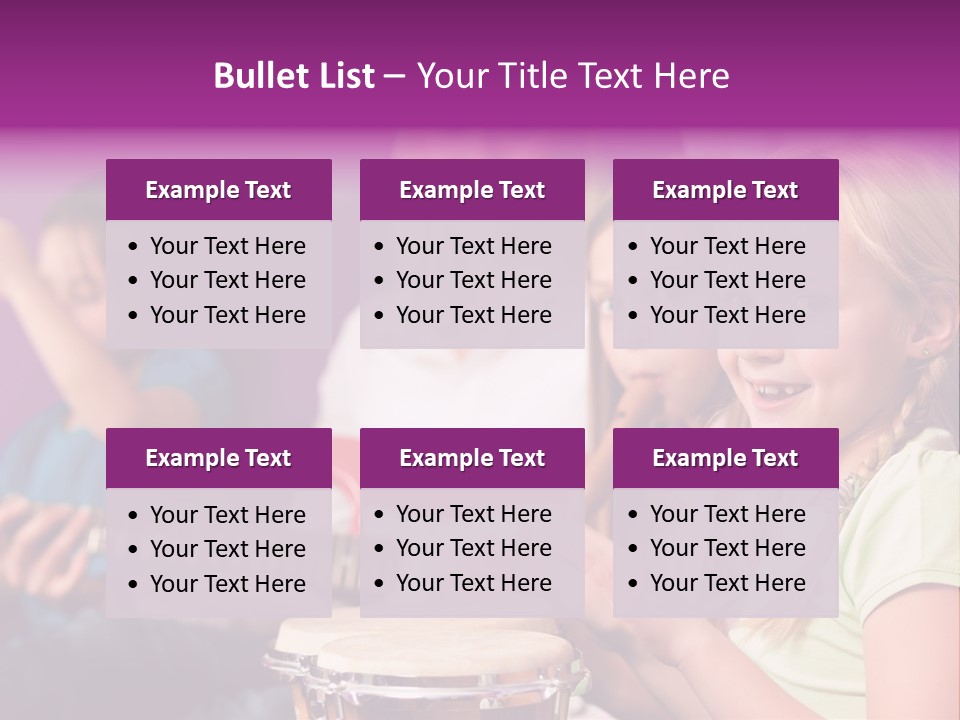 A Group Of Young Children Sitting Next To Each Other PowerPoint Template