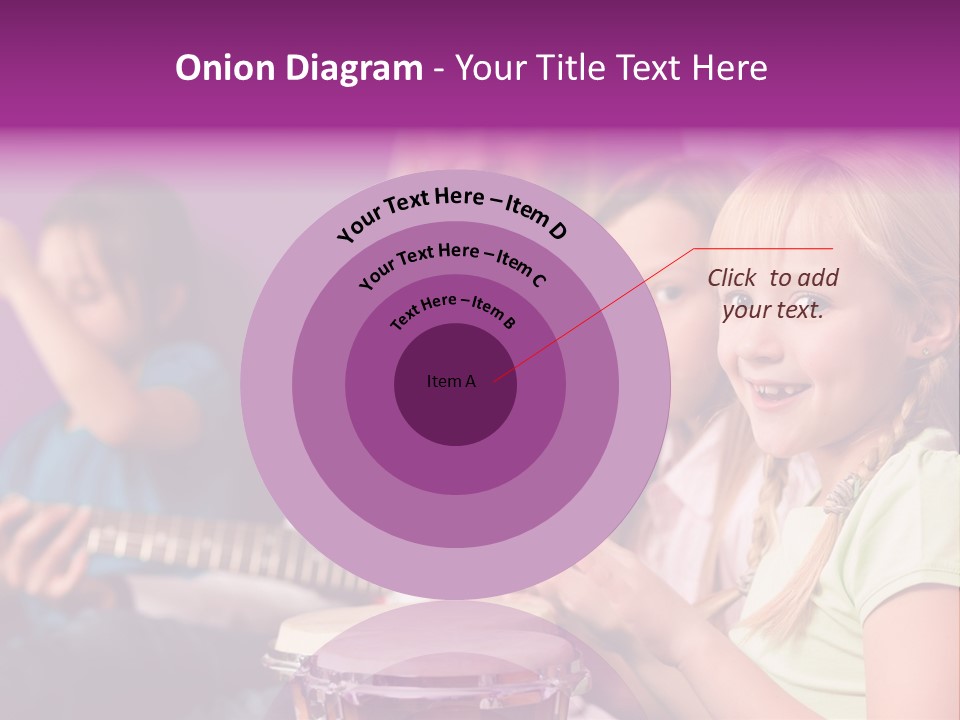 A Group Of Young Children Sitting Next To Each Other PowerPoint Template