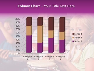 A Group Of Young Children Sitting Next To Each Other PowerPoint Template