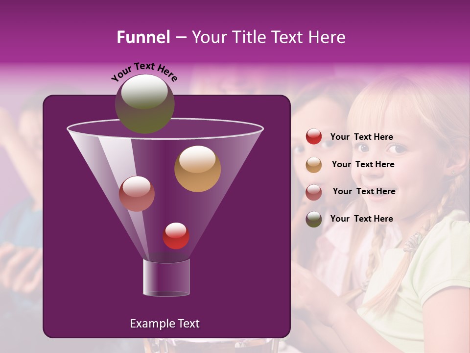 A Group Of Young Children Sitting Next To Each Other PowerPoint Template