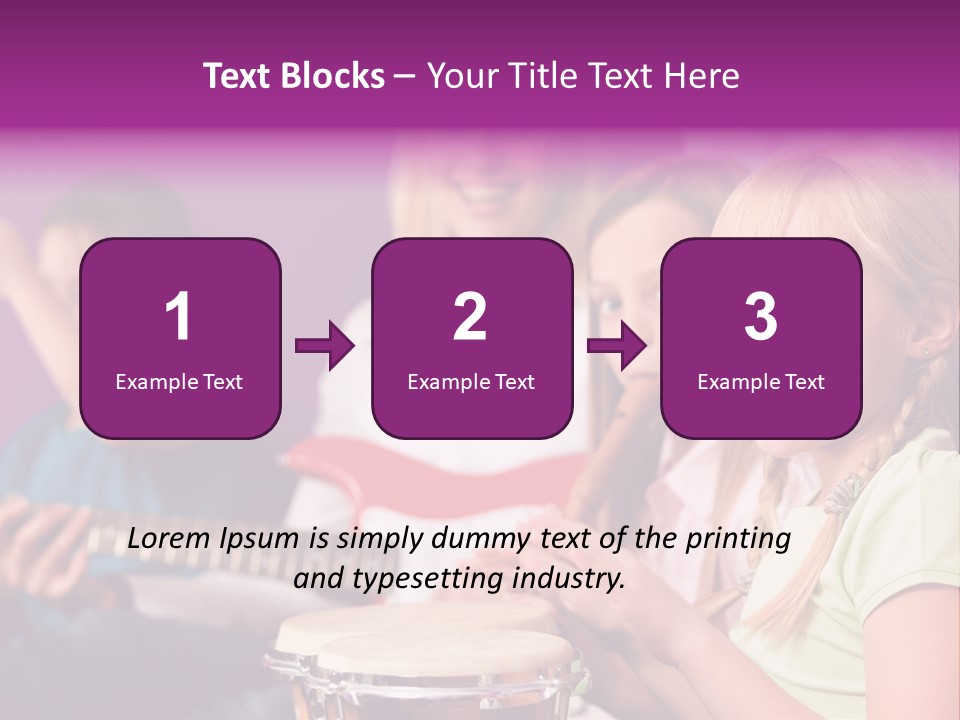 A Group Of Young Children Sitting Next To Each Other PowerPoint Template
