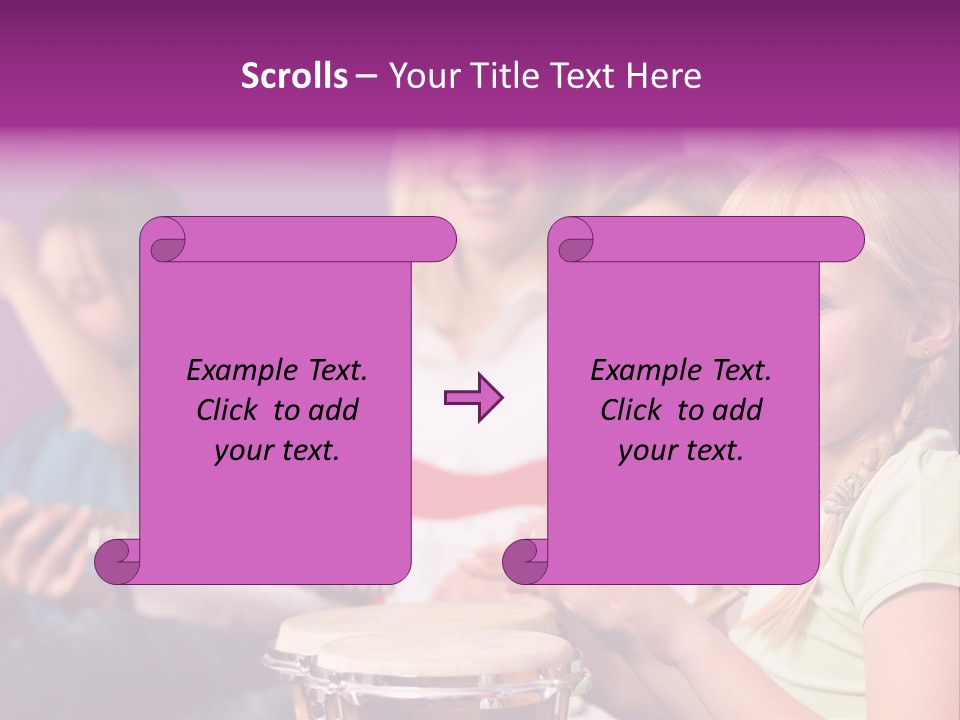 A Group Of Young Children Sitting Next To Each Other PowerPoint Template