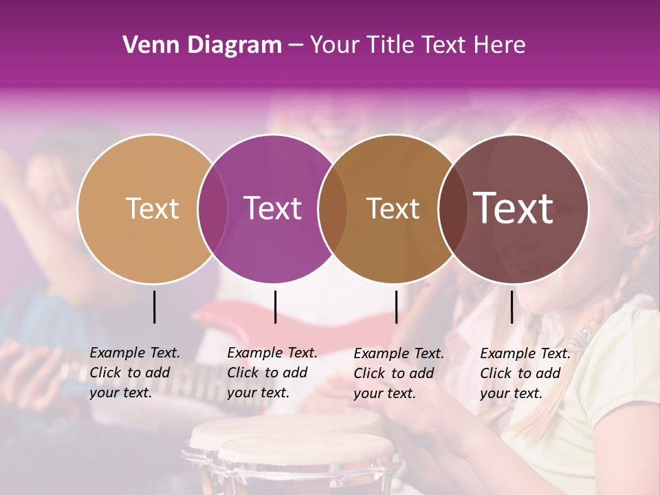 A Group Of Young Children Sitting Next To Each Other PowerPoint Template