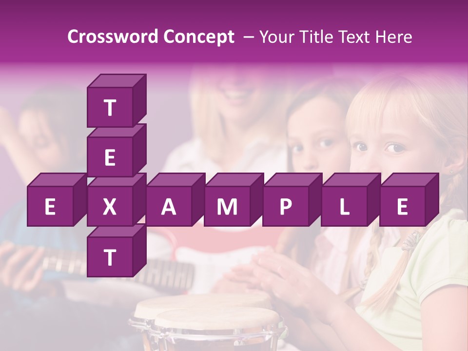 A Group Of Young Children Sitting Next To Each Other PowerPoint Template