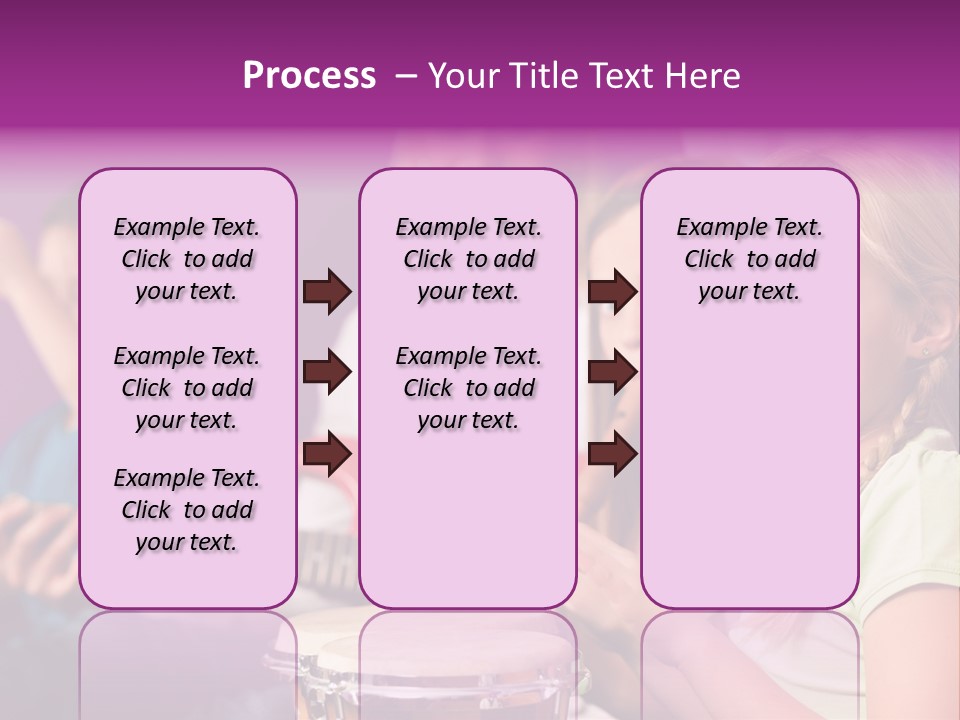 A Group Of Young Children Sitting Next To Each Other PowerPoint Template
