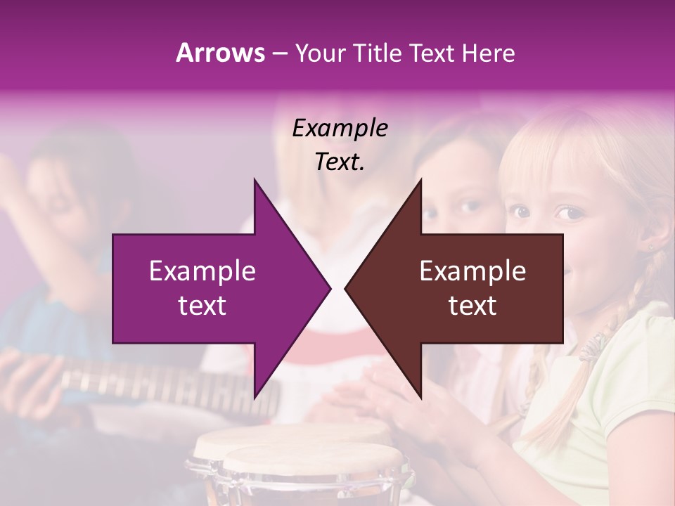 A Group Of Young Children Sitting Next To Each Other PowerPoint Template