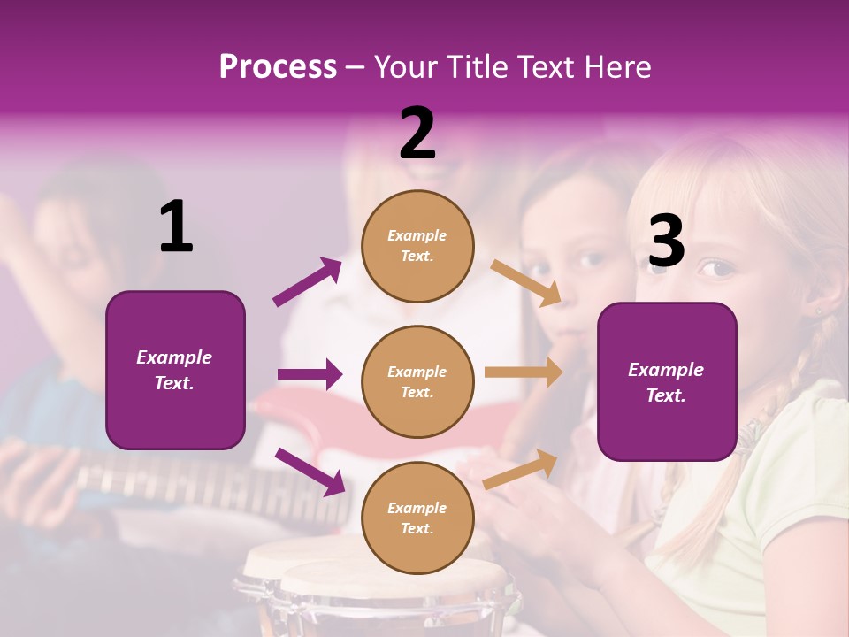A Group Of Young Children Sitting Next To Each Other PowerPoint Template