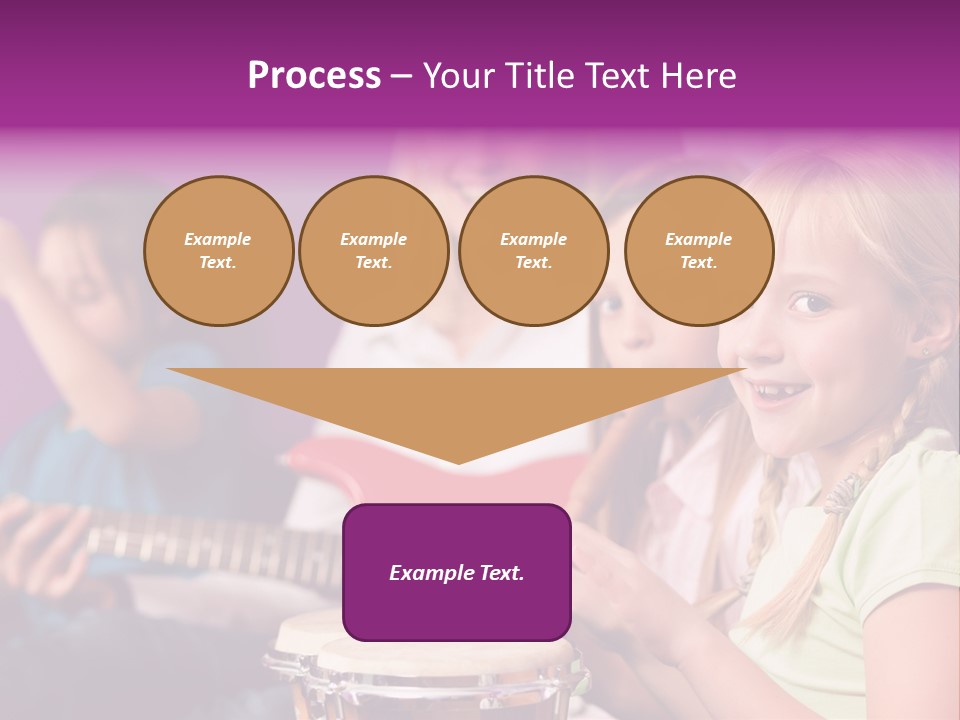 A Group Of Young Children Sitting Next To Each Other PowerPoint Template