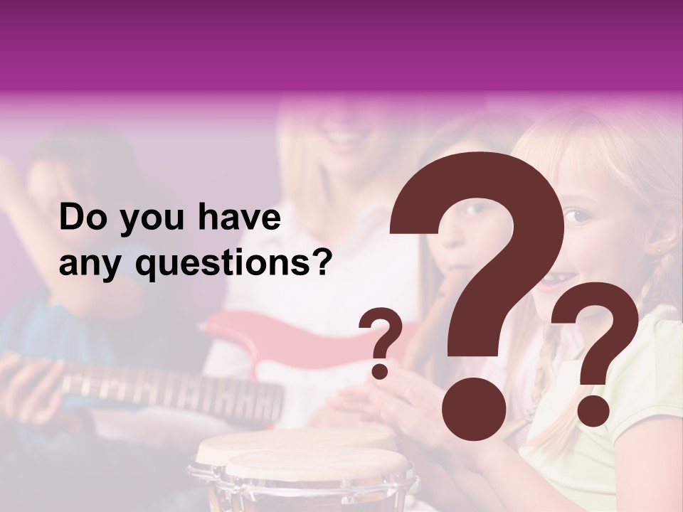 A Group Of Young Children Sitting Next To Each Other PowerPoint Template