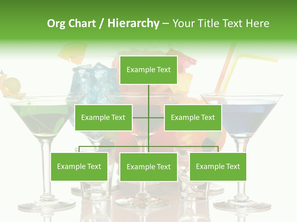 A Group Of Glasses Filled With Different Colored Drinks PowerPoint Template