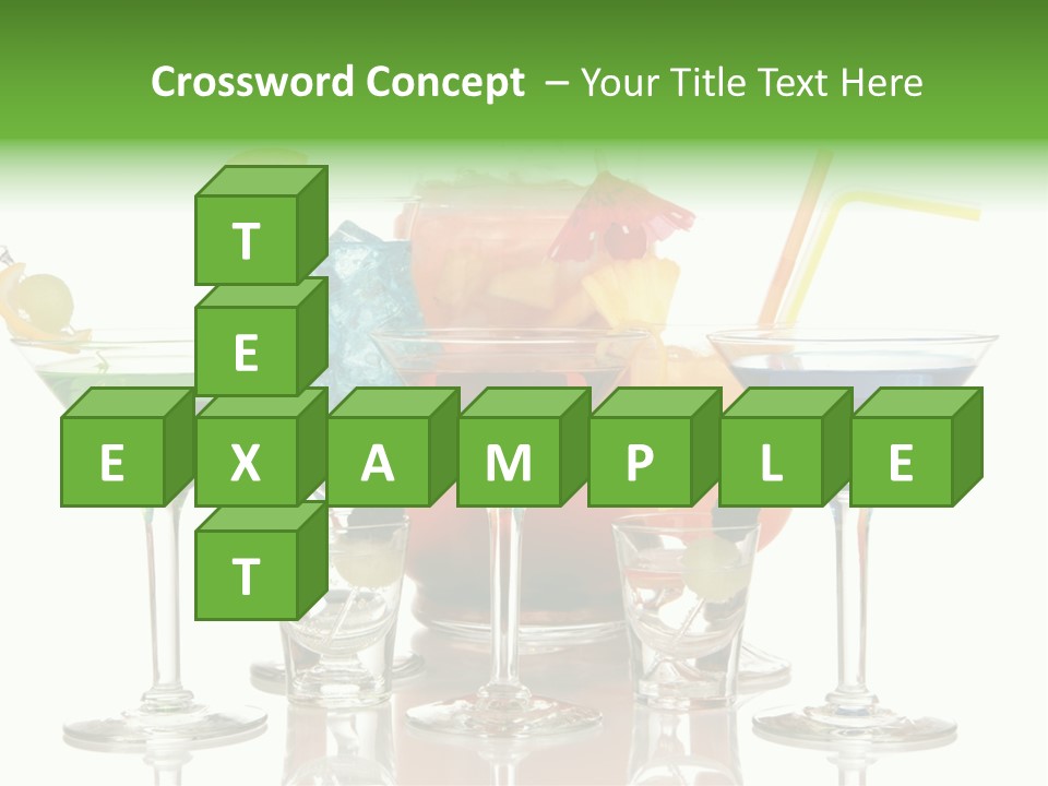 A Group Of Glasses Filled With Different Colored Drinks PowerPoint Template