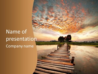 Sunrise Nature Water PowerPoint Template