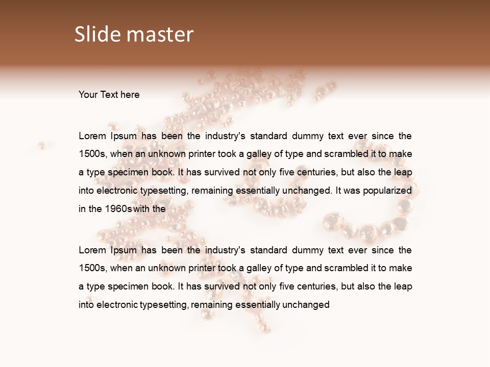 Metallic Table Chemical PowerPoint Template