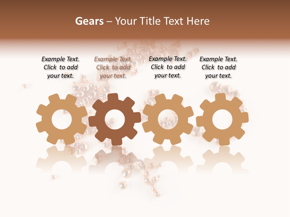 Metallic Table Chemical PowerPoint Template