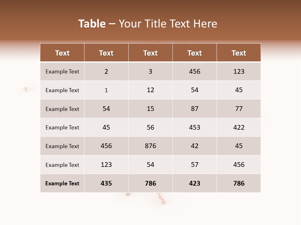 Metallic Table Chemical PowerPoint Template