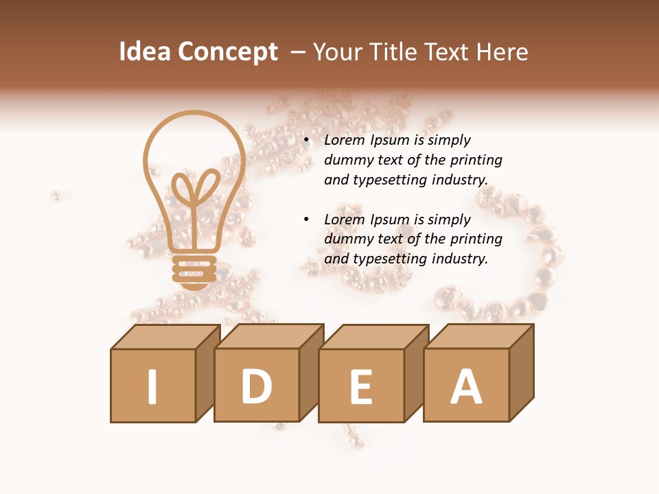 Metallic Table Chemical PowerPoint Template