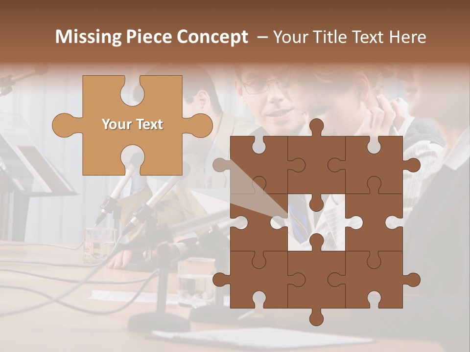 Row Smiling Speaking PowerPoint Template