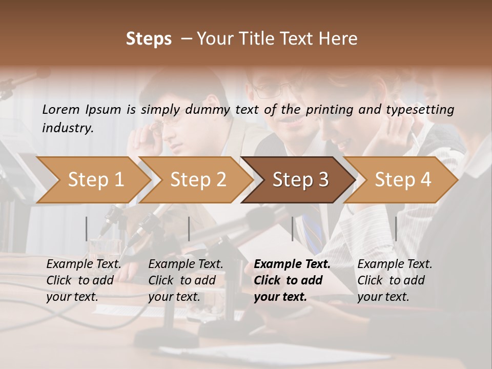 Row Smiling Speaking PowerPoint Template
