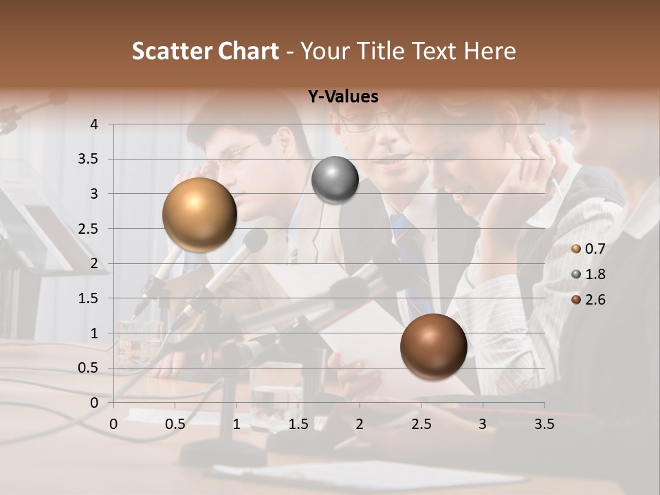 Row Smiling Speaking PowerPoint Template