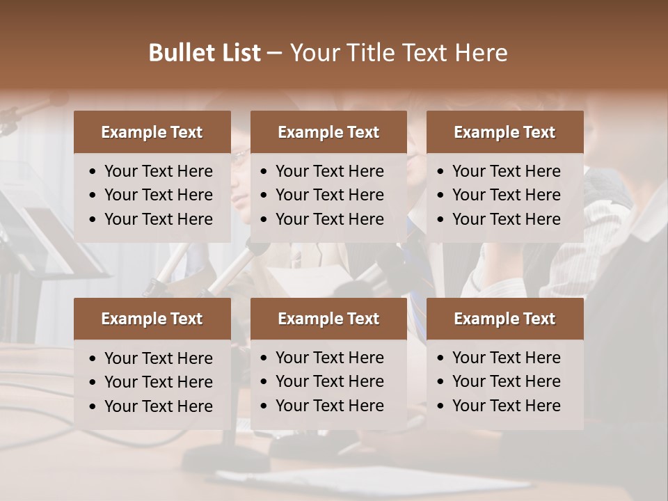 Row Smiling Speaking PowerPoint Template