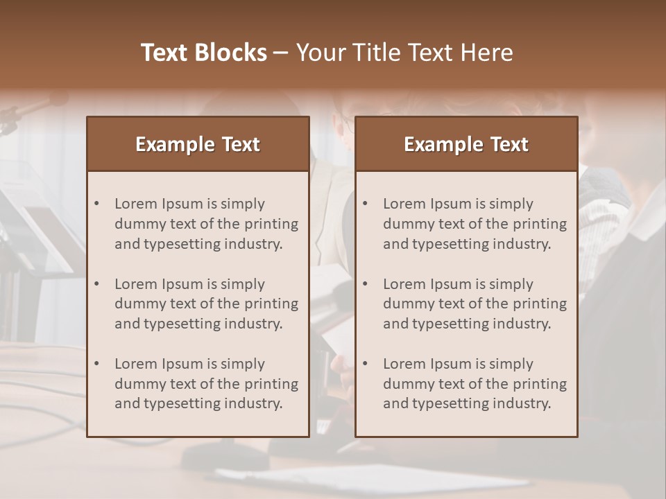 Row Smiling Speaking PowerPoint Template
