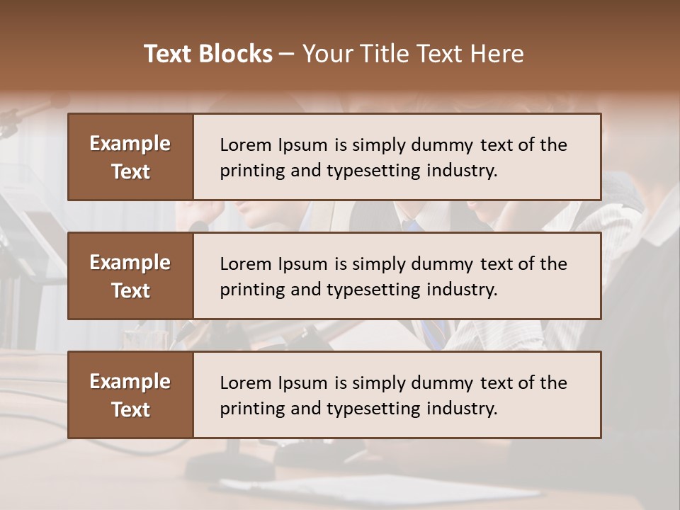 Row Smiling Speaking PowerPoint Template