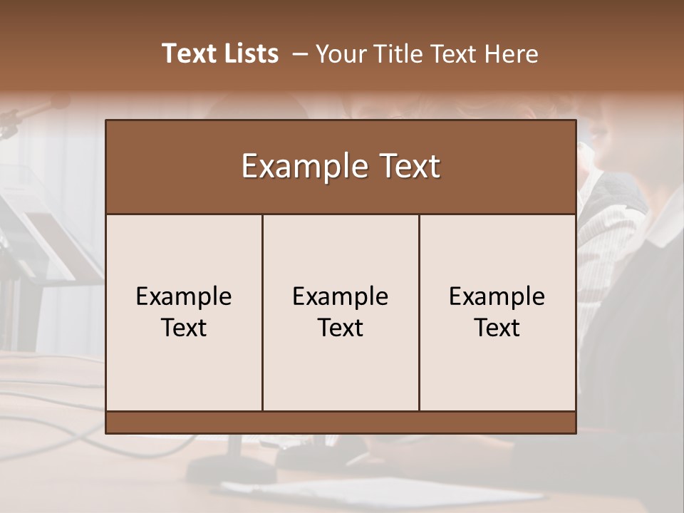 Row Smiling Speaking PowerPoint Template
