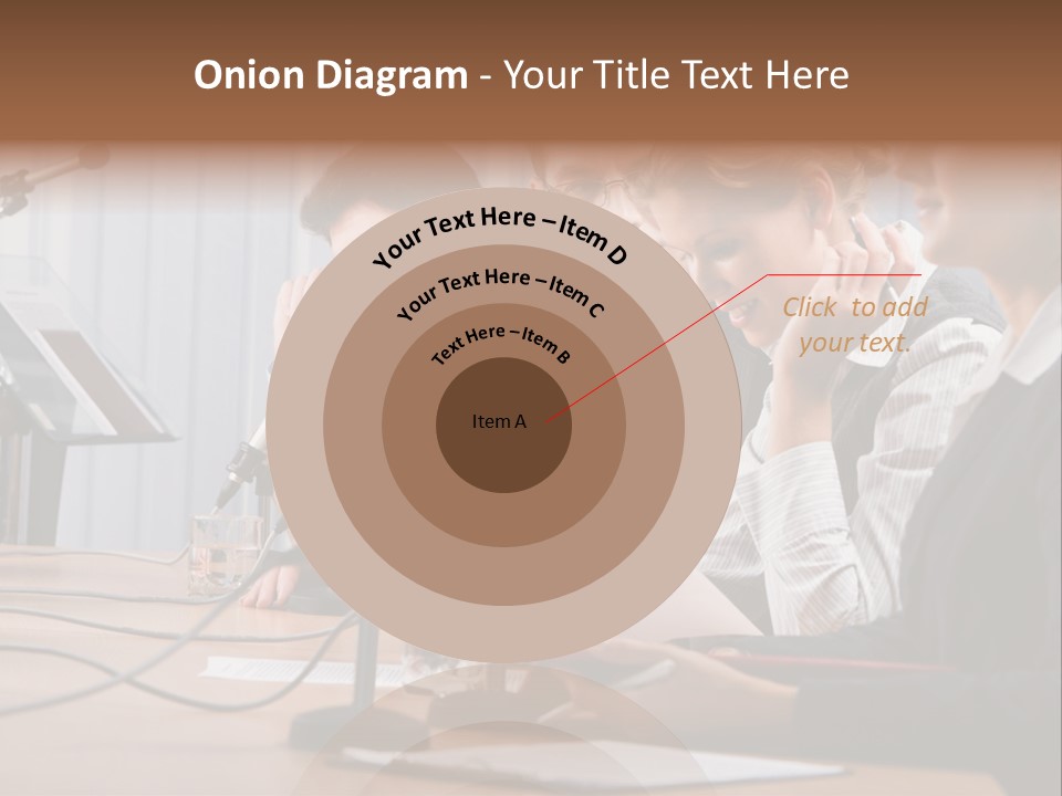 Row Smiling Speaking PowerPoint Template