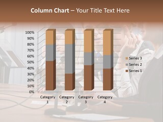 Row Smiling Speaking PowerPoint Template