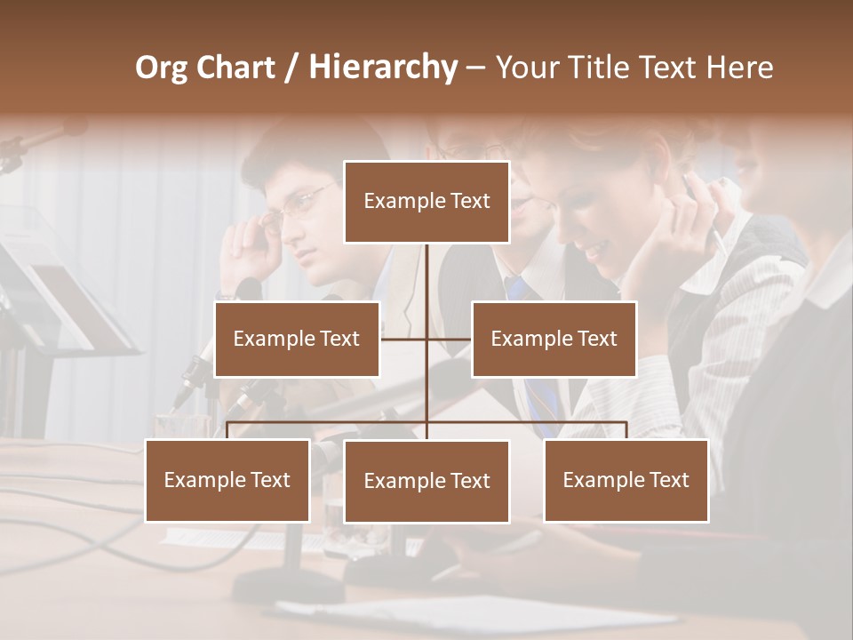 Row Smiling Speaking PowerPoint Template