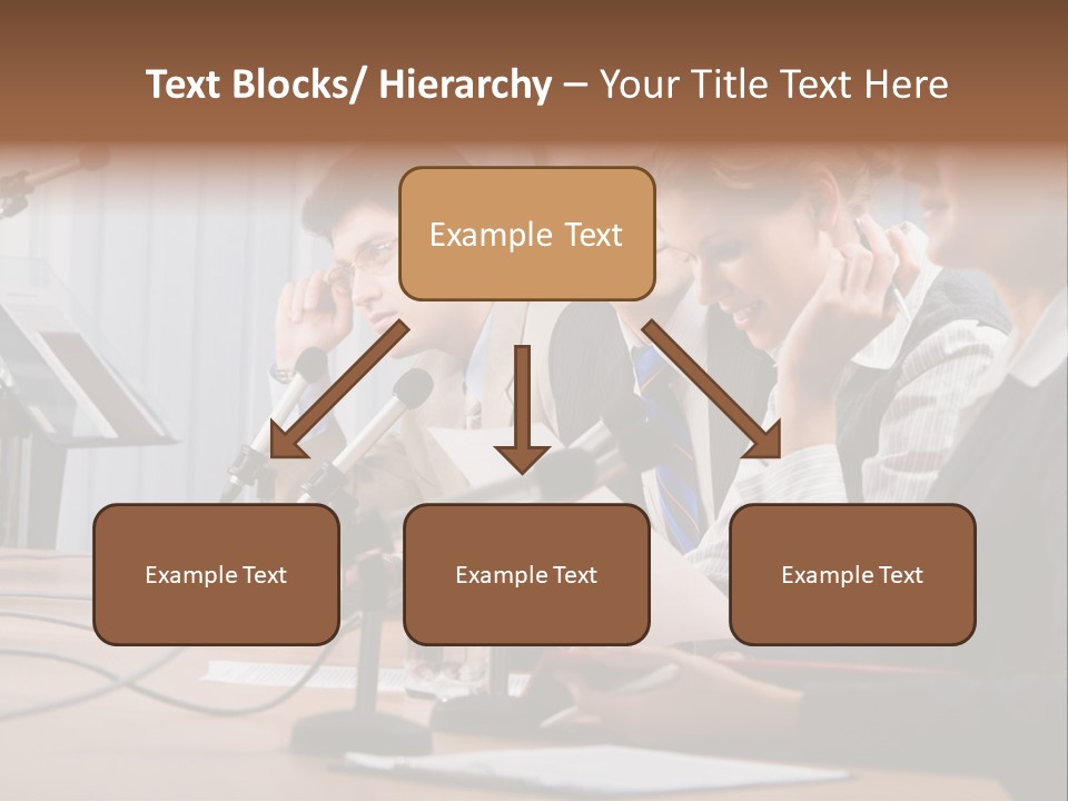Row Smiling Speaking PowerPoint Template