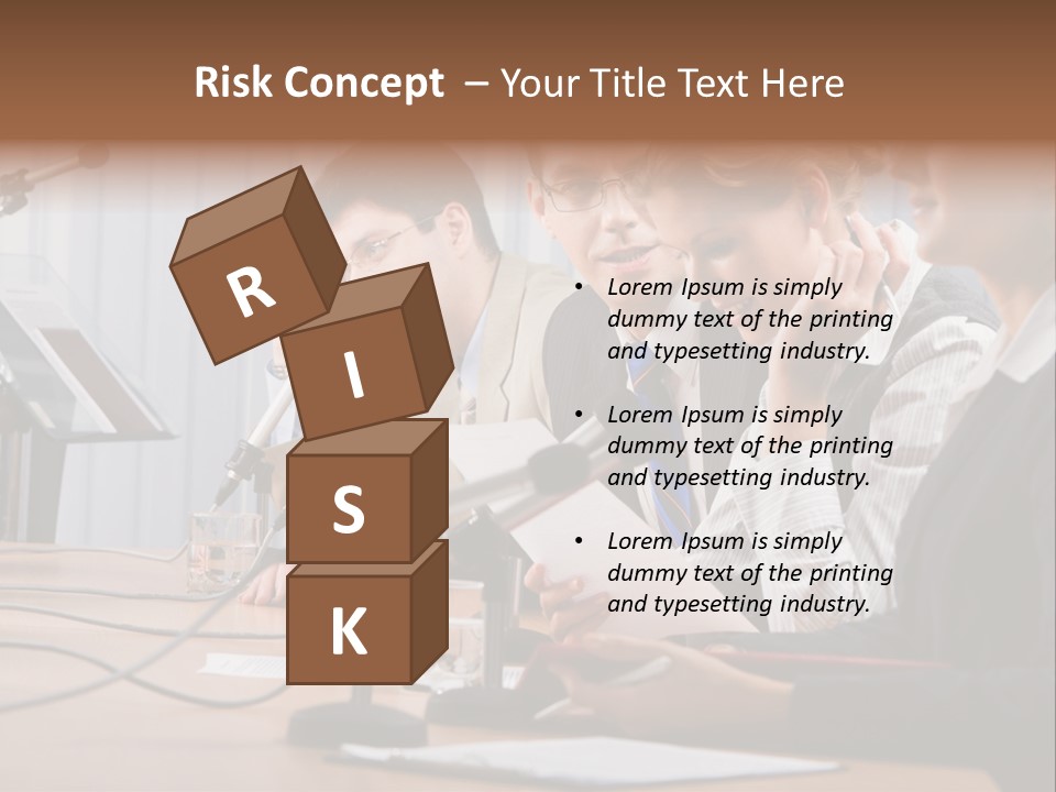 Row Smiling Speaking PowerPoint Template