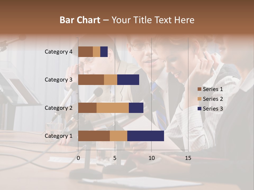 Row Smiling Speaking PowerPoint Template