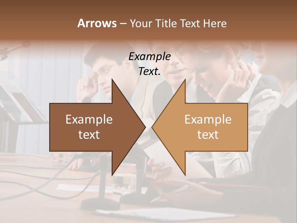 Row Smiling Speaking PowerPoint Template