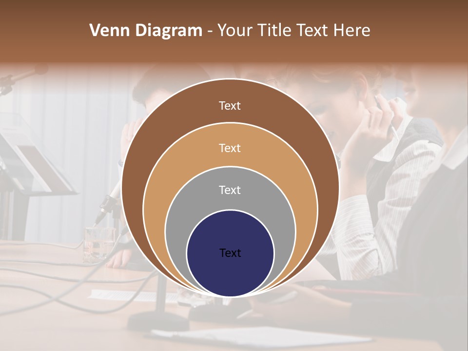 Row Smiling Speaking PowerPoint Template