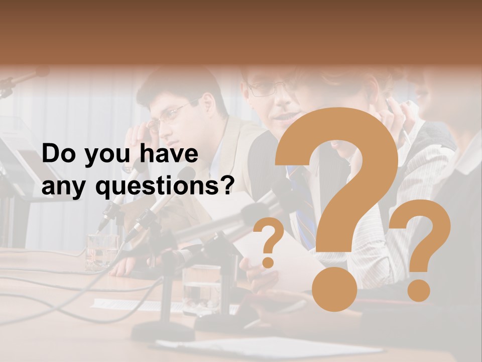 Row Smiling Speaking PowerPoint Template