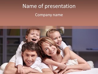 Indoors Family White PowerPoint Template