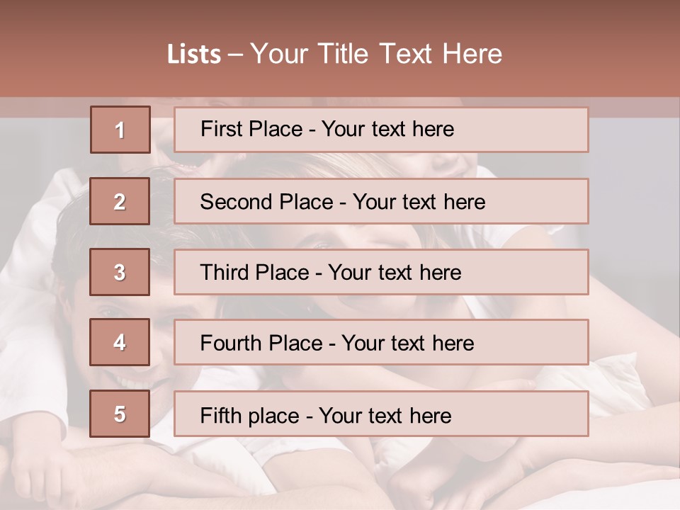 Indoors Family White PowerPoint Template