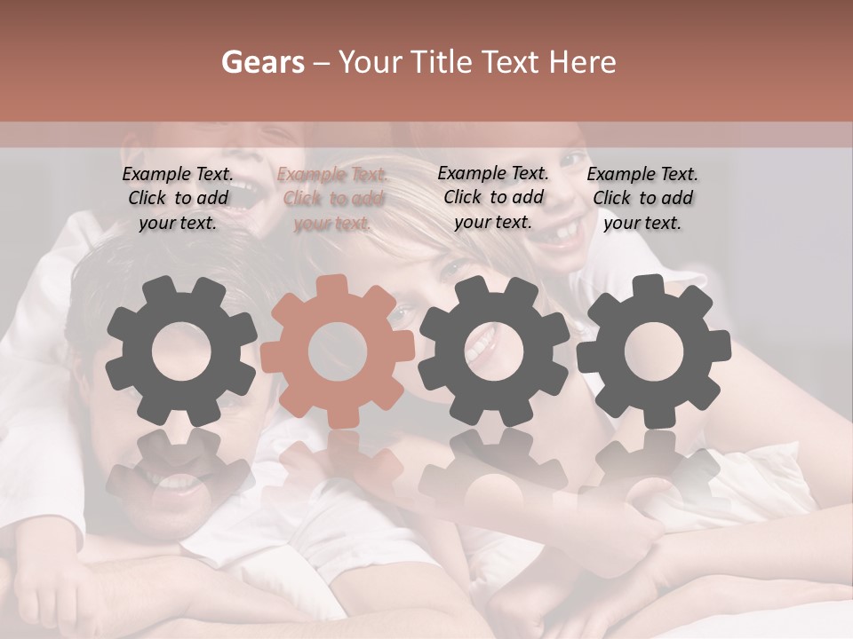 Indoors Family White PowerPoint Template