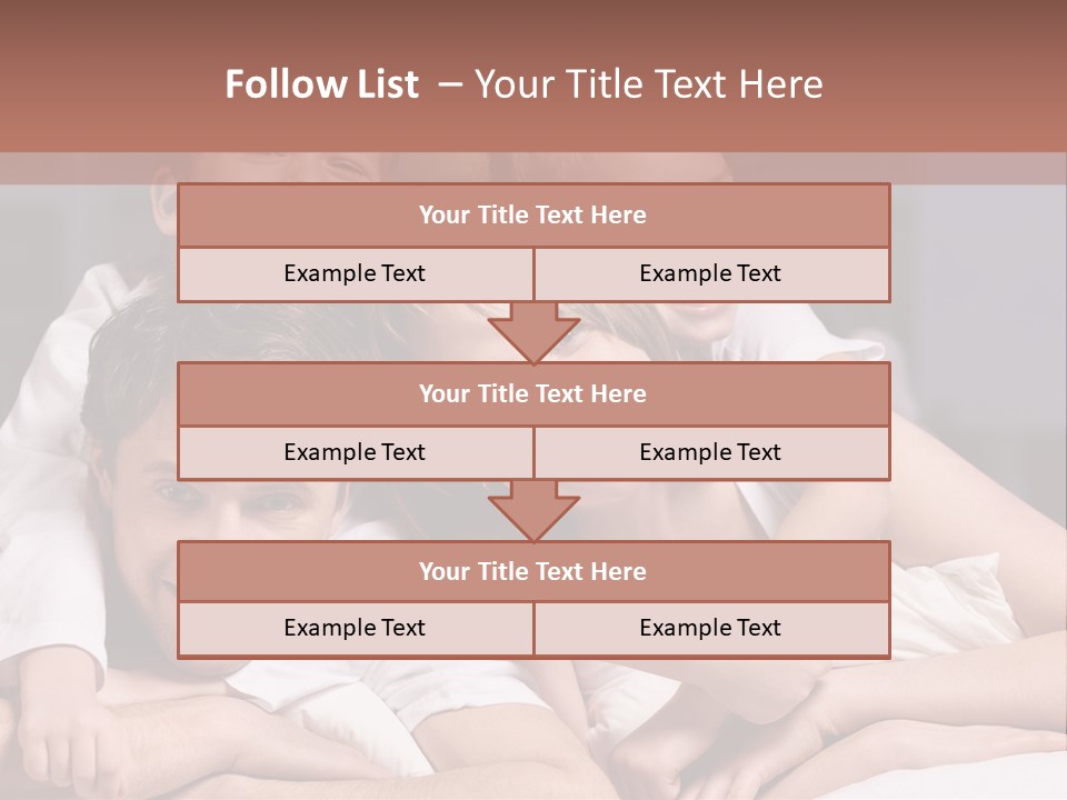 Indoors Family White PowerPoint Template