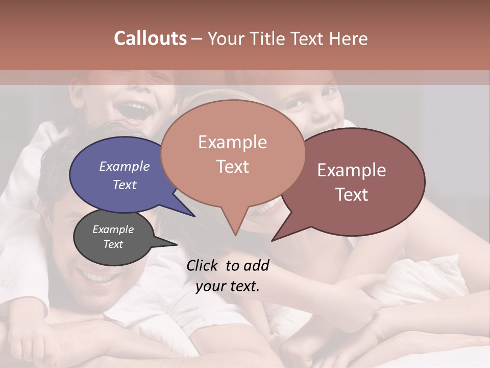 Indoors Family White PowerPoint Template