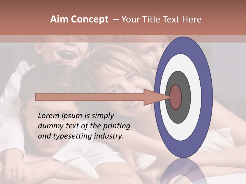 Indoors Family White PowerPoint Template