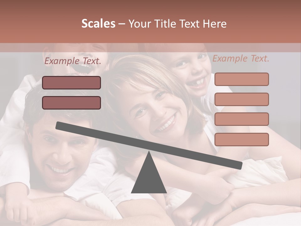 Indoors Family White PowerPoint Template