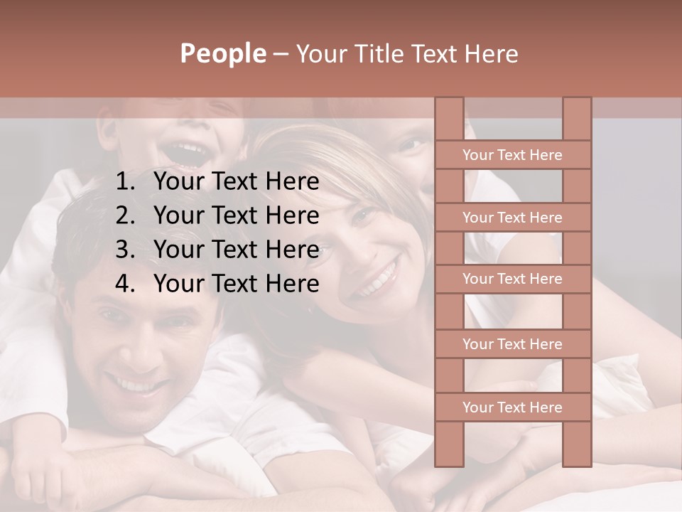 Indoors Family White PowerPoint Template