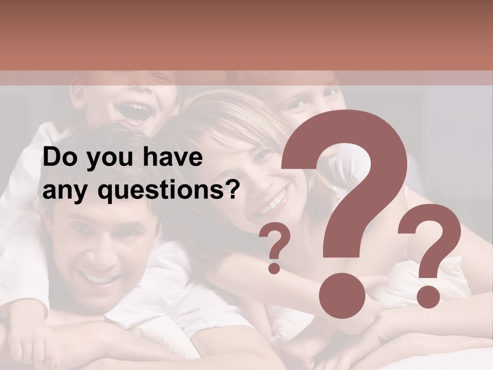 Indoors Family White PowerPoint Template