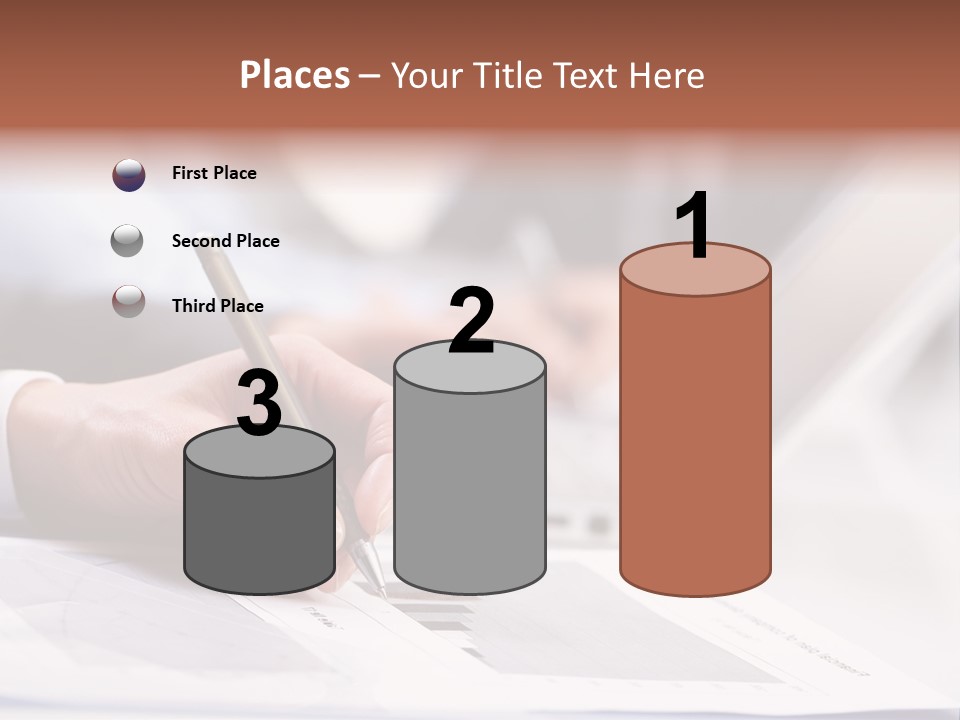 Closeup White Form PowerPoint Template