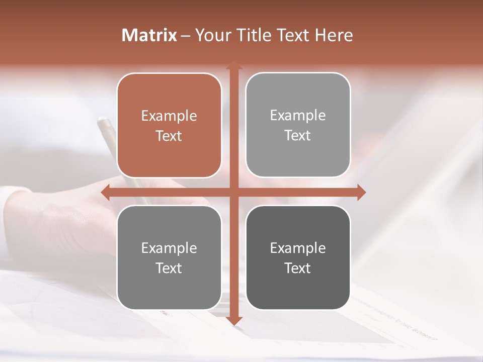 Closeup White Form PowerPoint Template