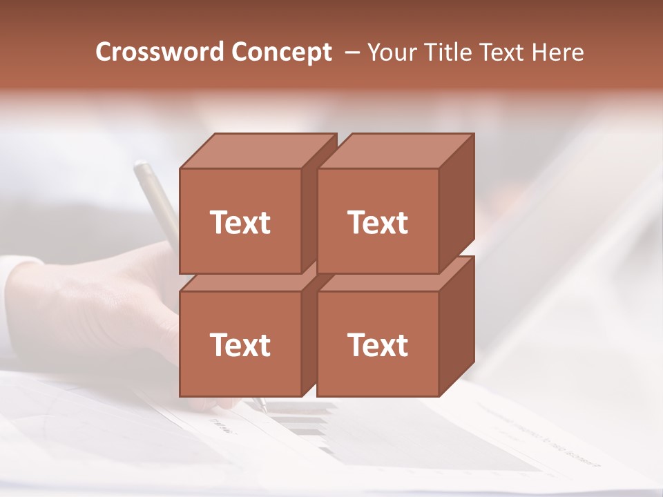 Closeup White Form PowerPoint Template