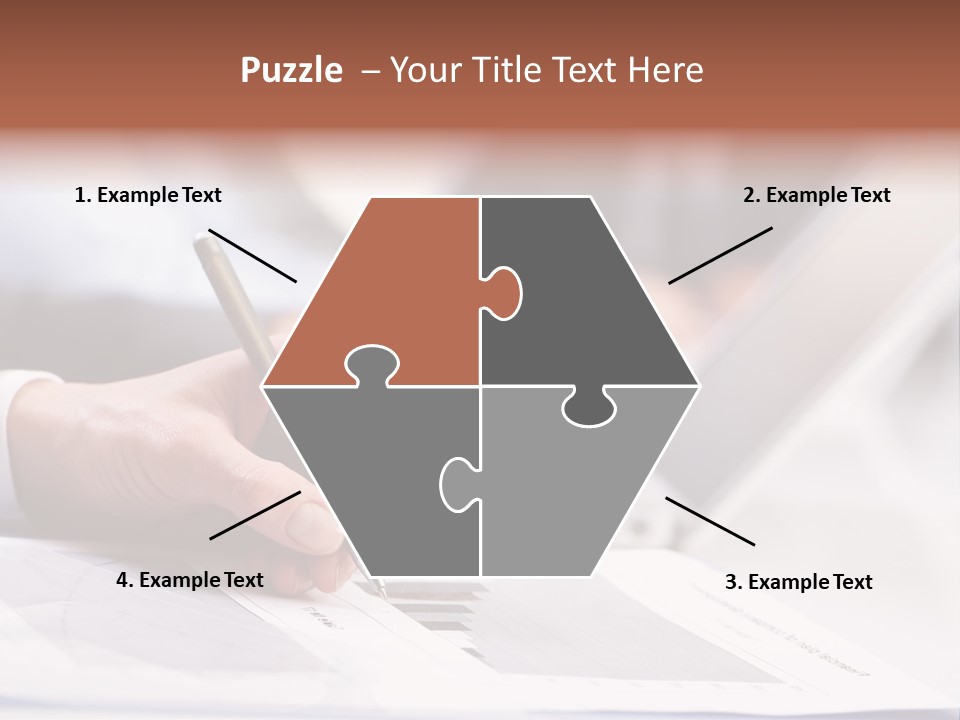 Closeup White Form PowerPoint Template