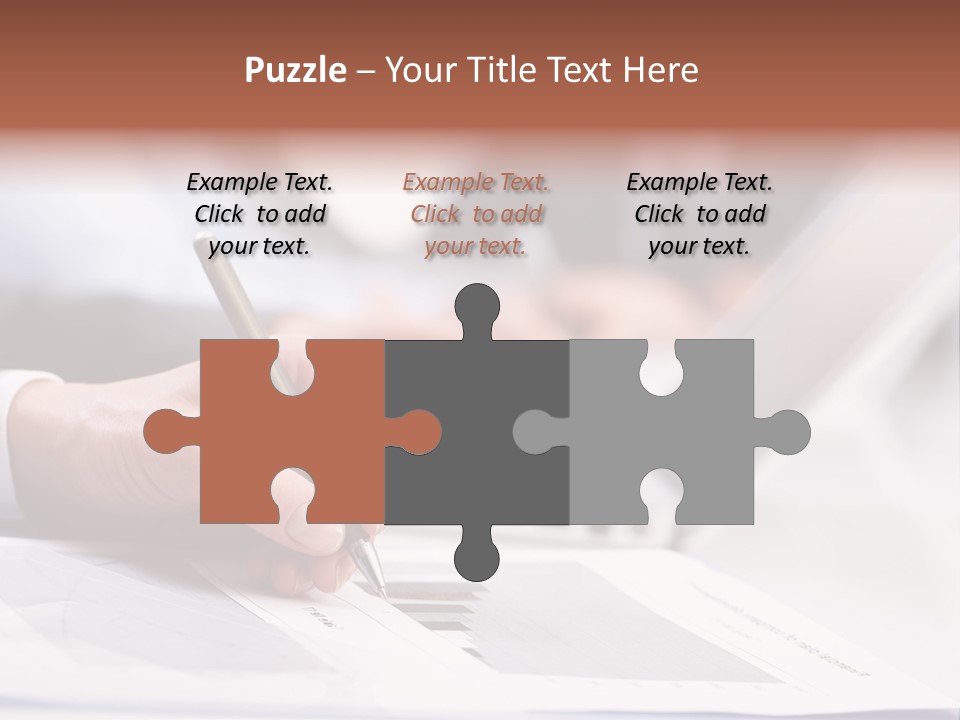 Closeup White Form PowerPoint Template